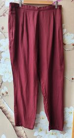 Premium Mul chanderi attached shrug in wine with pure hand work
