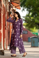 Pure cotton embellished pocket kurta pant