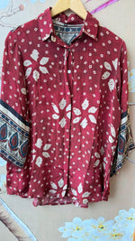 Premium crepe must buy bandhani shirt