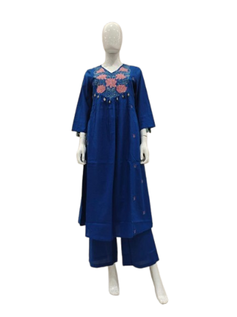 Silly cotton appliqué work Co-ord set