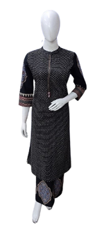 Smart culottes digital printed cotton kurta pant