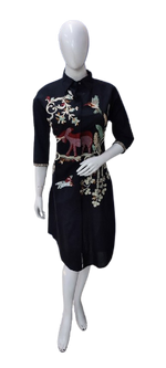 Premium cotton embroidery kurta