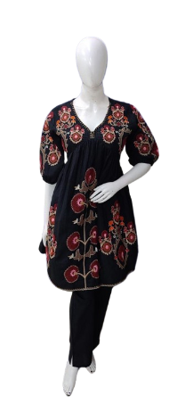 Fully embroidered alia cut co ord set