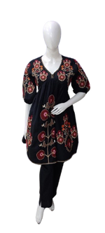 Fully embroidered alia cut co ord set