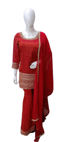 Shimmertissue sharara set (extra margin available)