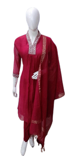 Pretty Mul Chanderi suit set