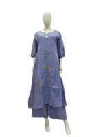 Super smart embroidered Mul cotton co ord set