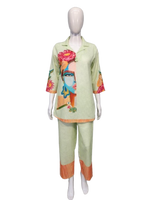 Designer digital printed cotton co ord set