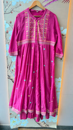 Premium Mul chanderi layered gown