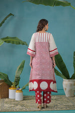 Premium Mul cotton lining Co ord in red