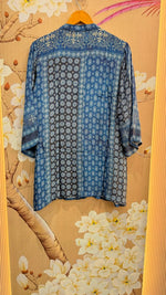 Pure crepe co ord set in blue