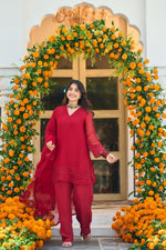 Pure orgenza true to red farshi suit set