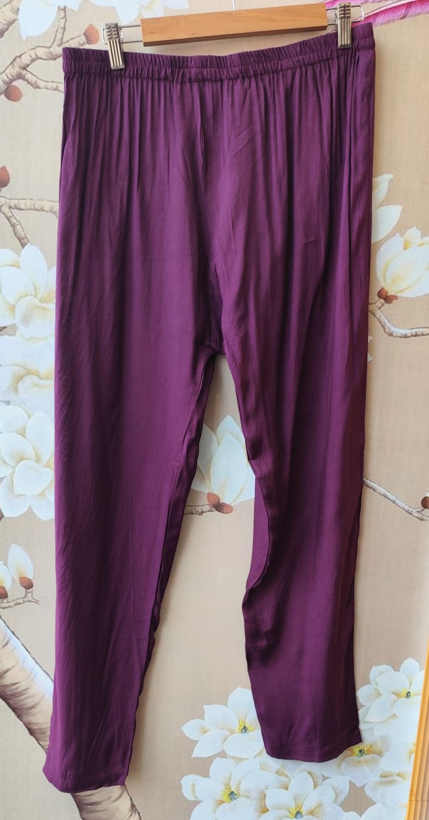 Pure Banarasi Mul chanderi suit set in purple