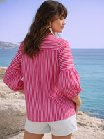 Restocked! Super pretty stylish embroidered cotton pink top