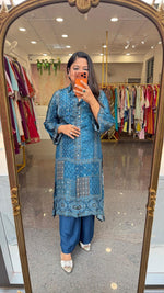 Designer crepe sequins detailing Co ord set