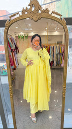 Pure Mul cotton lining Alia cut suit set