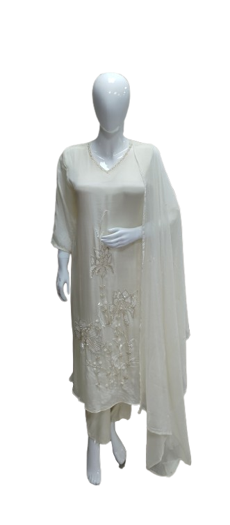 Premium chinon handwork suit set