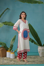 Premium Mul cotton lining Co ord in red