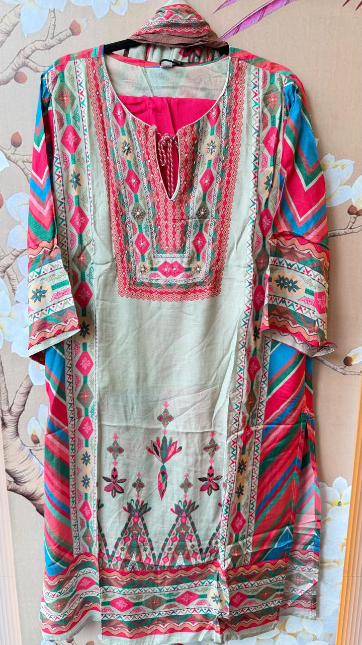 Mul silk suit set