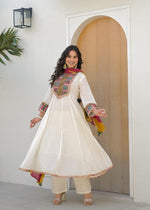 Super soft Mul cotton Anarkali paired with a pretty dupatta