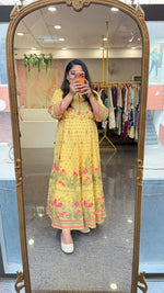 Pretty Georgette one piece in yellow