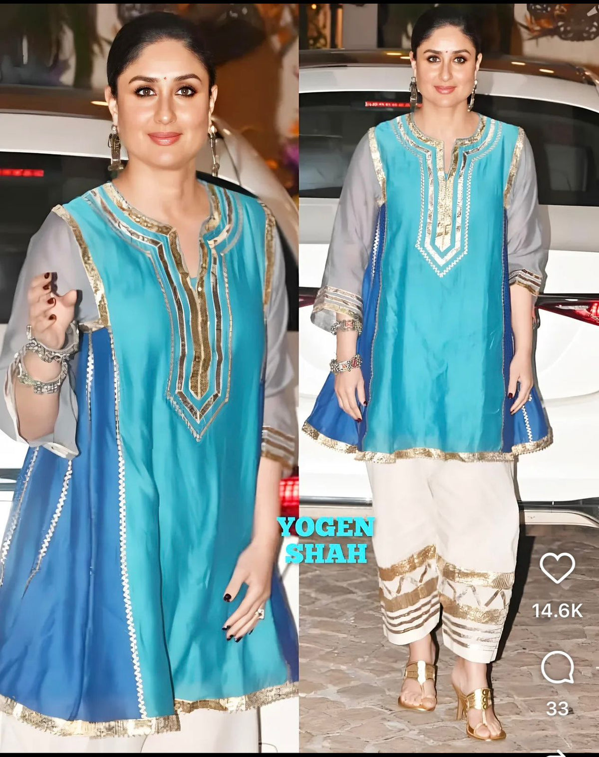 Restocked !! The most viral Mul chanderi gotta detailing co ord set