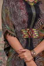 Pure crepe kaftan set