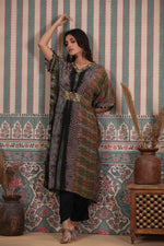 Pure crepe kaftan set