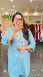 Organic cotton real mirror co ord set in blue
