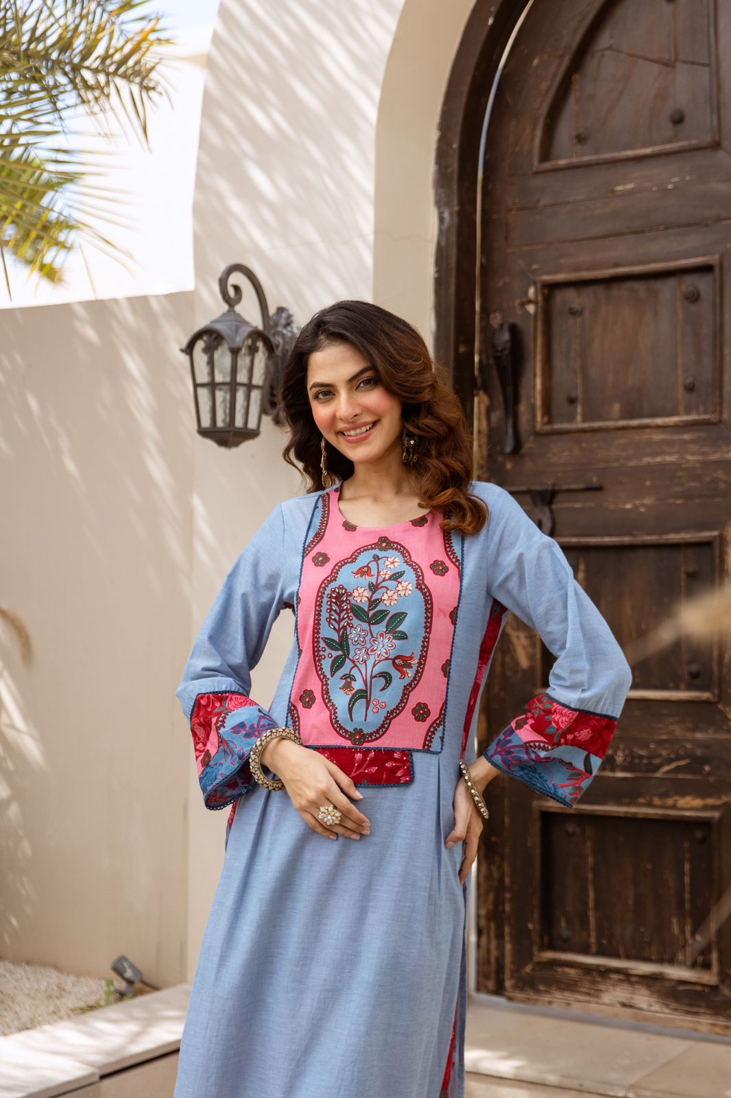 Super smart premium cotton printed plazzo paired with smart kurta