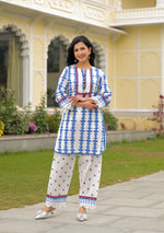 Super smart premium cotton lining cotton co ord with lace detailing
