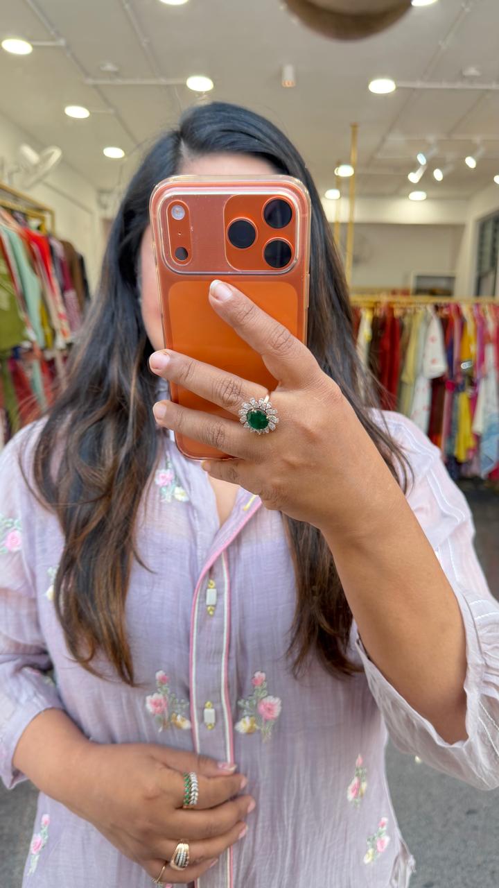 Restocked !! Viral co ord in new colour! Pure Banarasi Mul chanderi paired with inner co ord set in powder purple