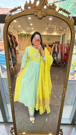 Mul chanderi lining suit set in most trending colour combination