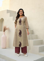 Smart Pure cotton paisley print suit set