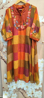 Pretty designer cotton brush painted kurta pant