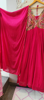 Premium chinon handwork gown with lining