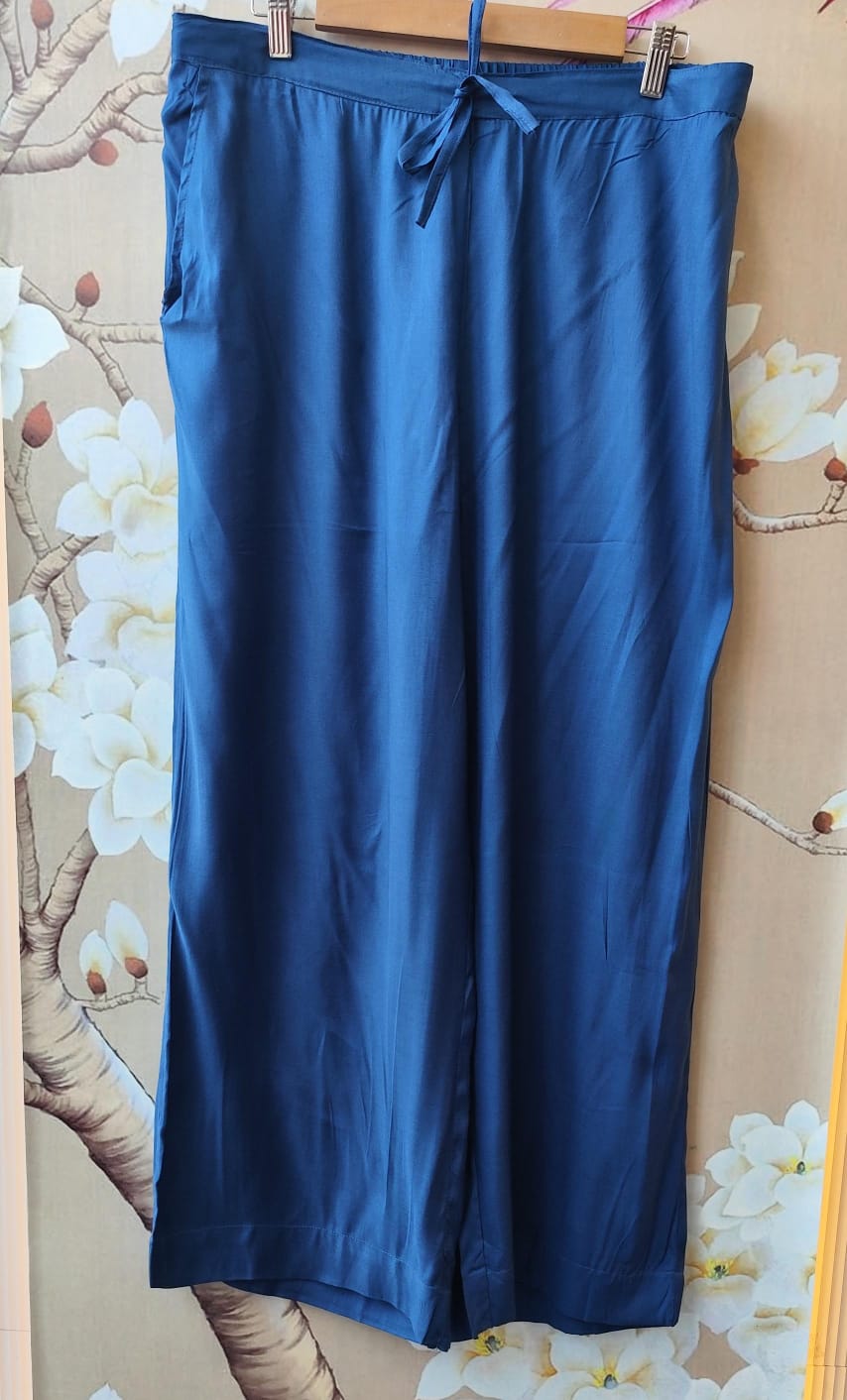 Wow Mul chanderi lakri patta farshi salwar in blue