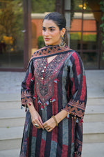 Super pretty dola silk designer ajrakh full suit set