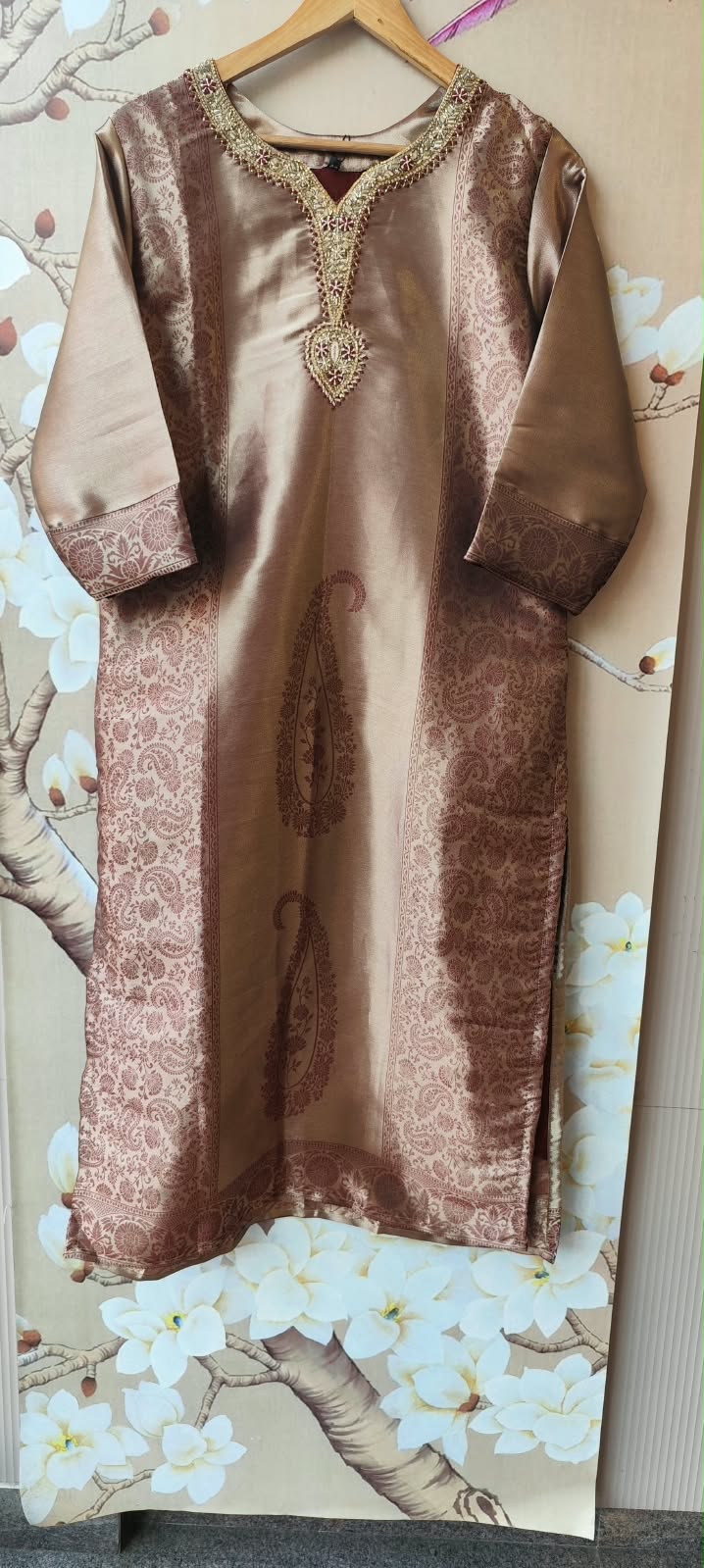 Giraffe tissue slim fit pretty royal colour suit set