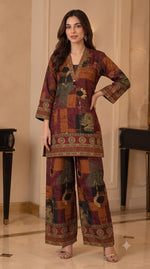 Vatican silk abstract co ord