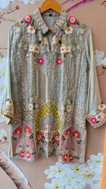Premium chinon heavy handwork co ord set