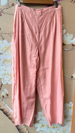Pretty embroidered Mul Chanderi lining suit set in pink