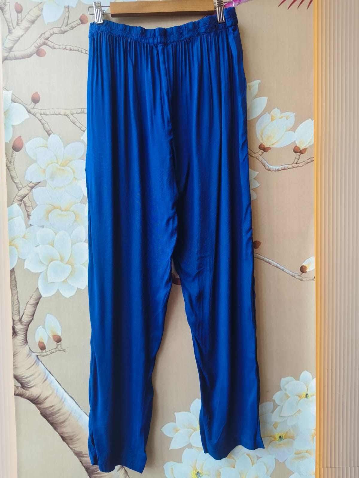 Pretty Mul chanderi royal blue tissue suit set