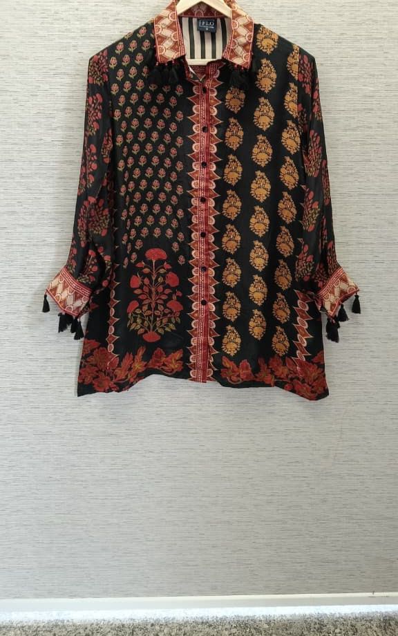 Ajrakh crepe top