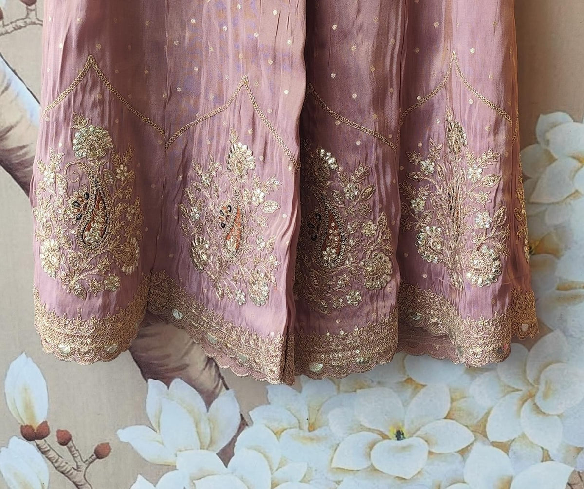 Tissue full Banarasi suit set with intricate zari detailing