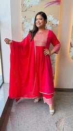 Pure Mul cotton in two tone with sequence detailing paired with designer pants! (Super soft highly recommended)