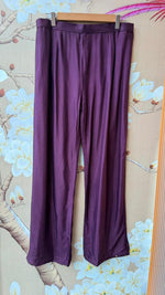 Pure crepe lining suit set in purple