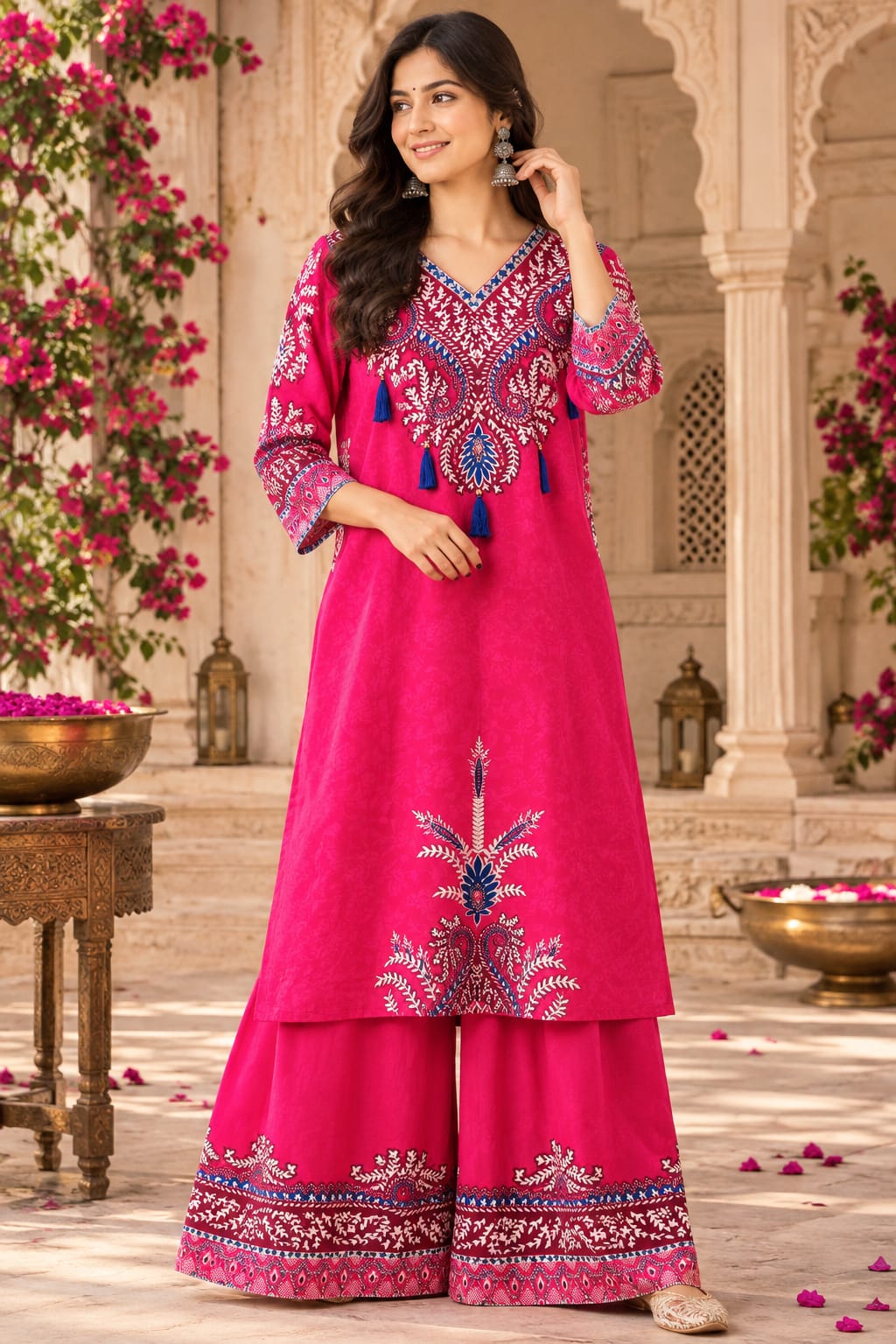 Premium crepe silk digital printed co ord