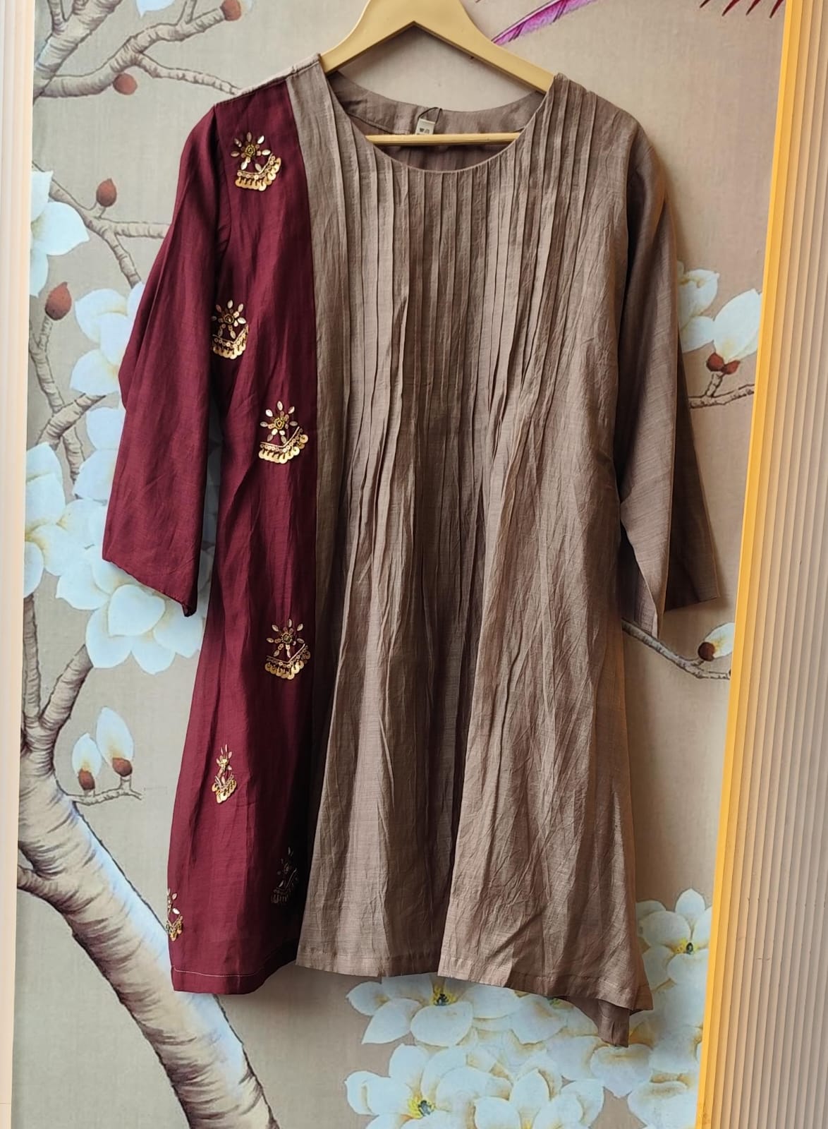 Pure Banarasi Mul chanderi lining in two tone
