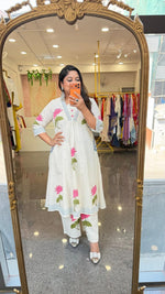 Flex cotton block printed can wear as one piece or a co ord set in pink